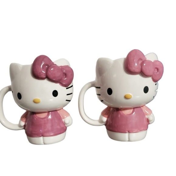 Hello Kitty Other - Hello Kitty Pink and White Ceramic Mug 1pc
